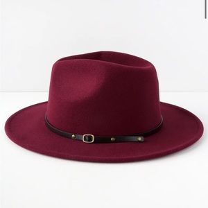 COPY - Wilinda Burgundy Felt Hat